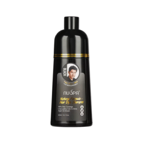 NUSPA Natural Formula Hair Dye Shampoo BLACK 400ml